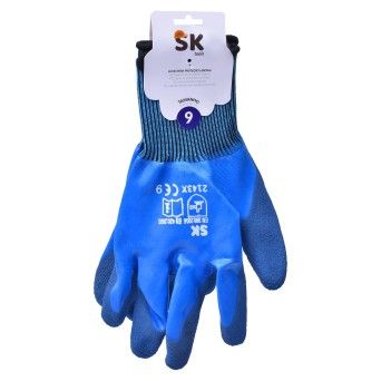 LUVA NYLON AZUL TAM 9 0303-18 CX120