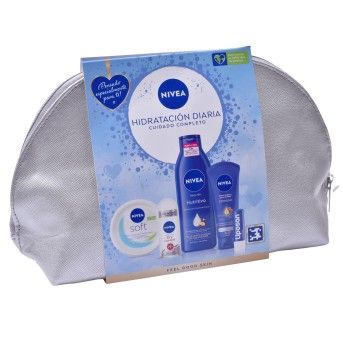 SET NIVEA CUIDADO COMPLETO 5PCS+BOLSA