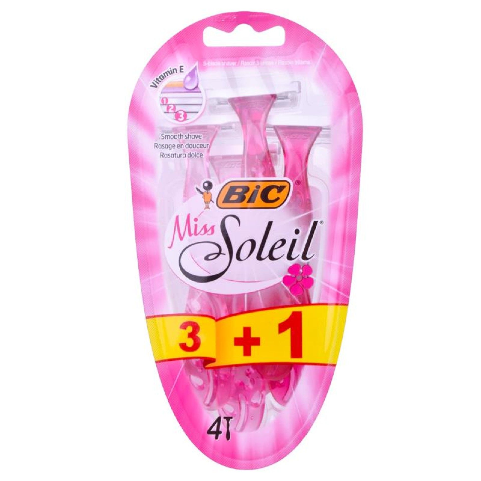 LAMINAS BIC MISS SOLEIL 3+1 LAMINAS BIC MISS SOLEIL 3+1