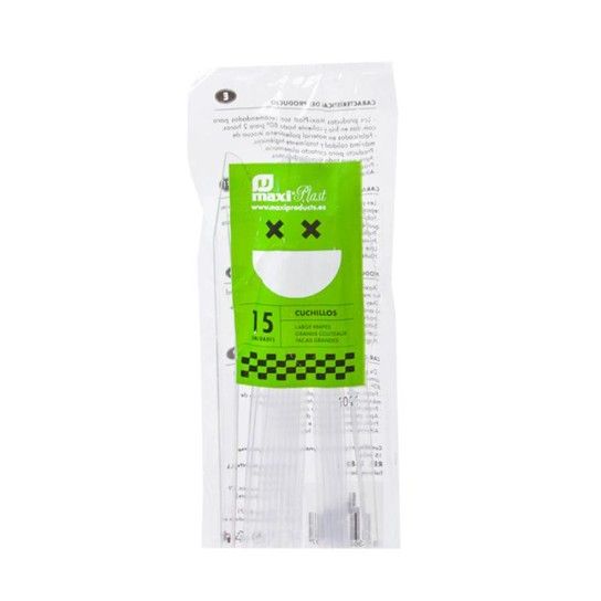 FACAS PLASTICO TRANSP. 15UNI