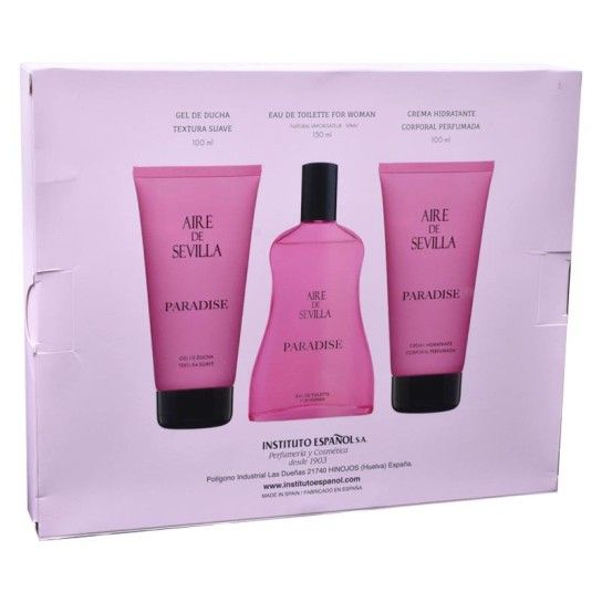 AIRE SEVILLA PARADISE EDT150ML+GEL+CREM