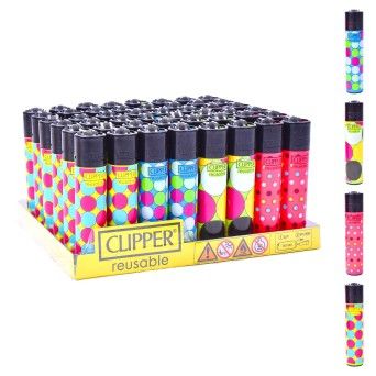 ISQUEIRO CLIPPER 48UN REUT. POLKA DOTS