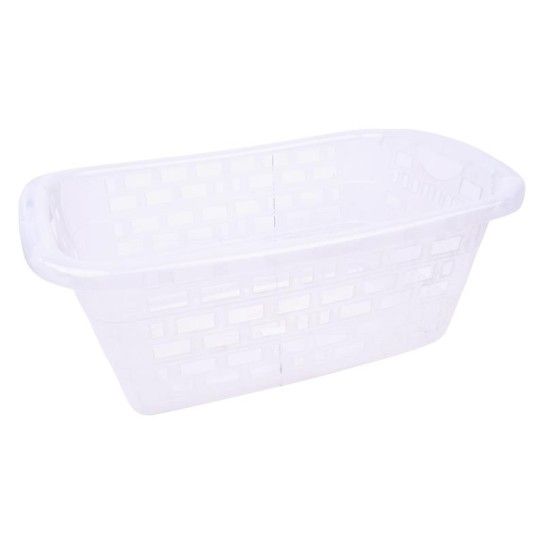 CESTO RECT PLASTICO 35L TRANSP 1312-R