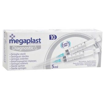 MEGAPLAST SERINGA 5ML163945DESCARTAVEL 10UN MEGAPLAST SERINGA 5ML163945DESCARTAVEL 10UN