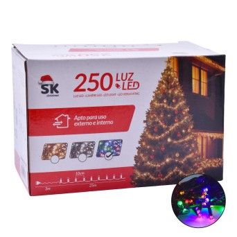 LUZES COR NATAL 25M 2697-123-25C CX48