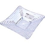 PRATO VIDRO 15CM PRATA PRATO VIDRO 15CM PRATA