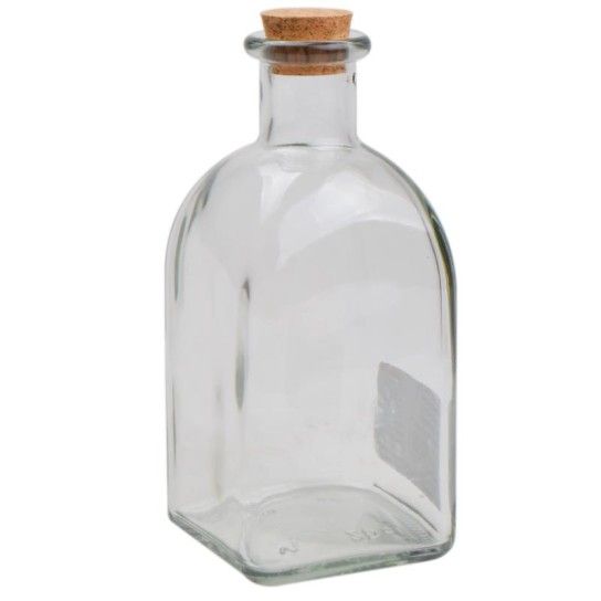 GARRAFA QUADRADA 250ML C/TP CORTIA Q12 5%*