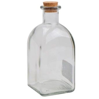 GARRAFA QUADRADA 250ML C/TP CORTIA Q12 5%*