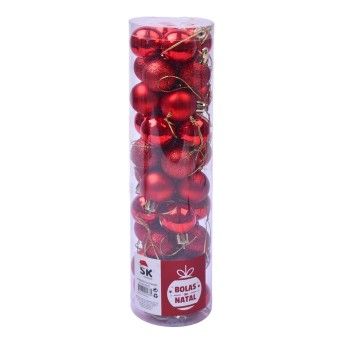 BOLA NATAL 40PC 3CM VRM 2978-000-03C CX80
