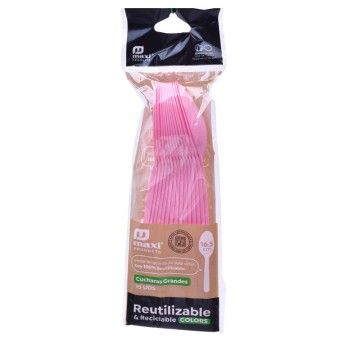 COLHER REUT ROSA 16.5CM 15U 1340R