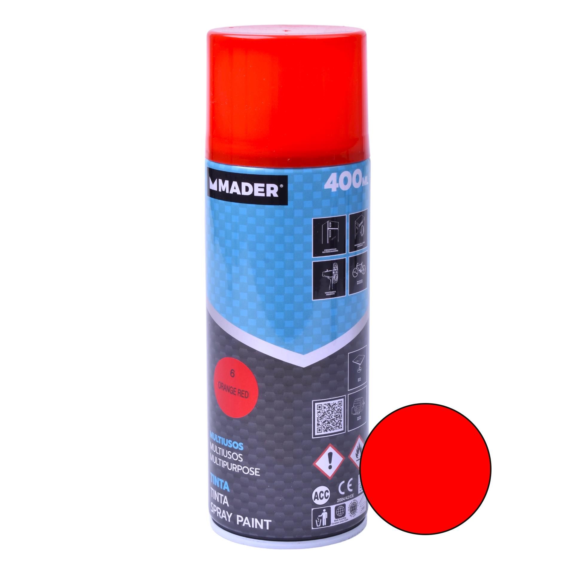 TINTAS SPRAY ORANGE RED 6 TINTAS SPRAY ORANGE RED 6