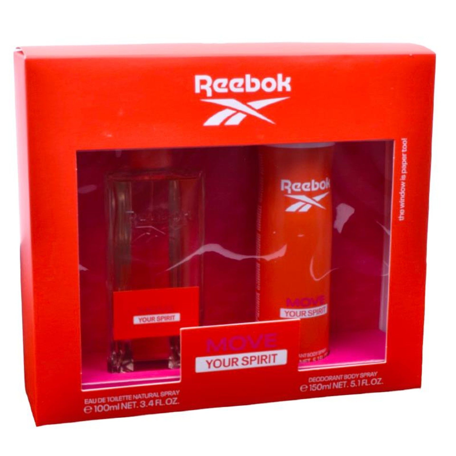 REEBOK EDT100ML+DEO SPRAY 150ML MOVE CX4 REEBOK EDT100ML+DEO SPRAY 150ML MOVE CX4