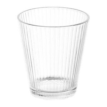 COPO VIDRO RISCAS 375ML TRANSP