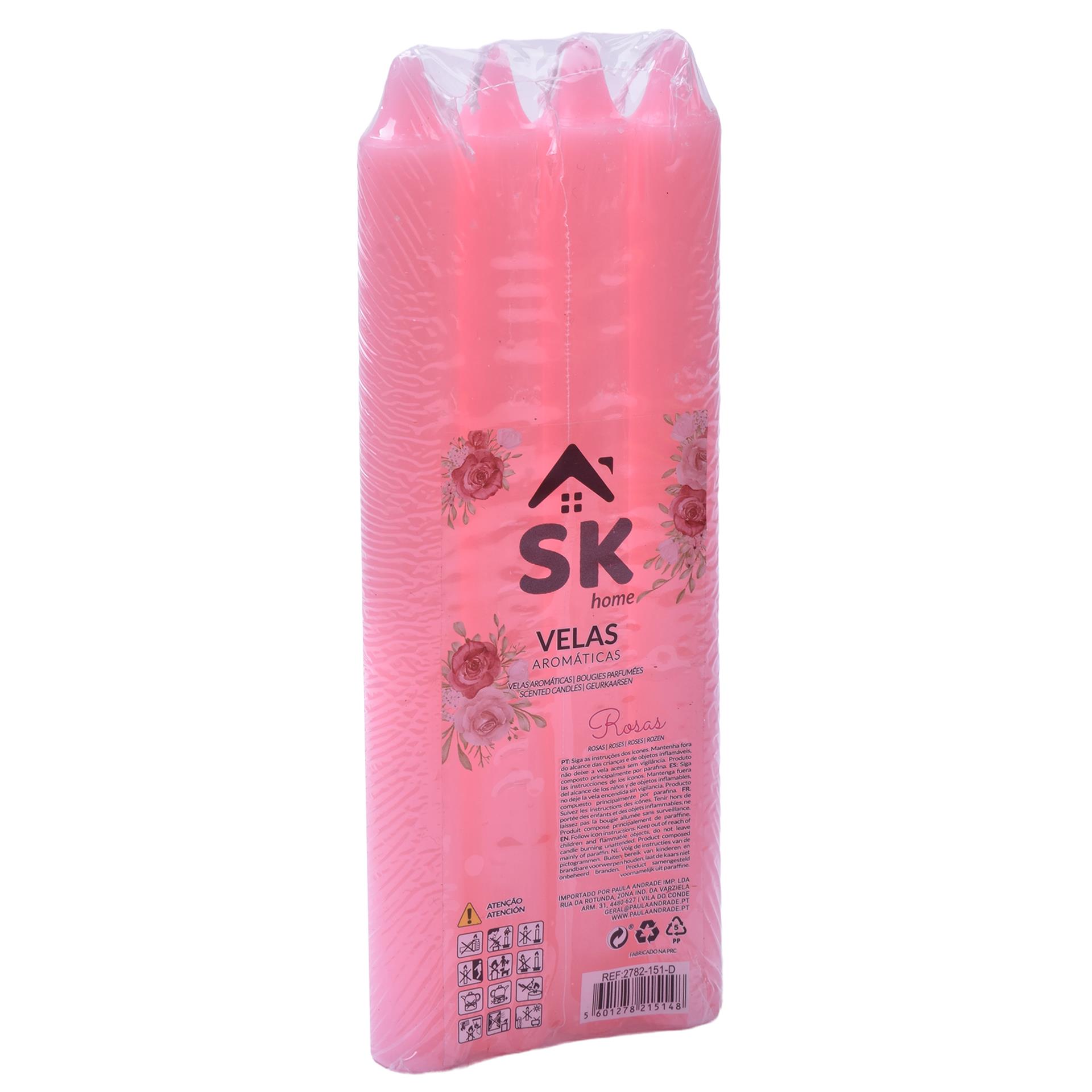VELA RECTA ROSAS 4UN 2782-151-D CX144 VELA RECTA ROSAS 4UN 2782-151-D CX144
