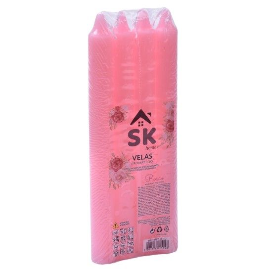 VELA RECTA ROSAS 4UN 2782-151-D CX144 VELA RECTA ROSAS 4UN 2782-151-D CX144