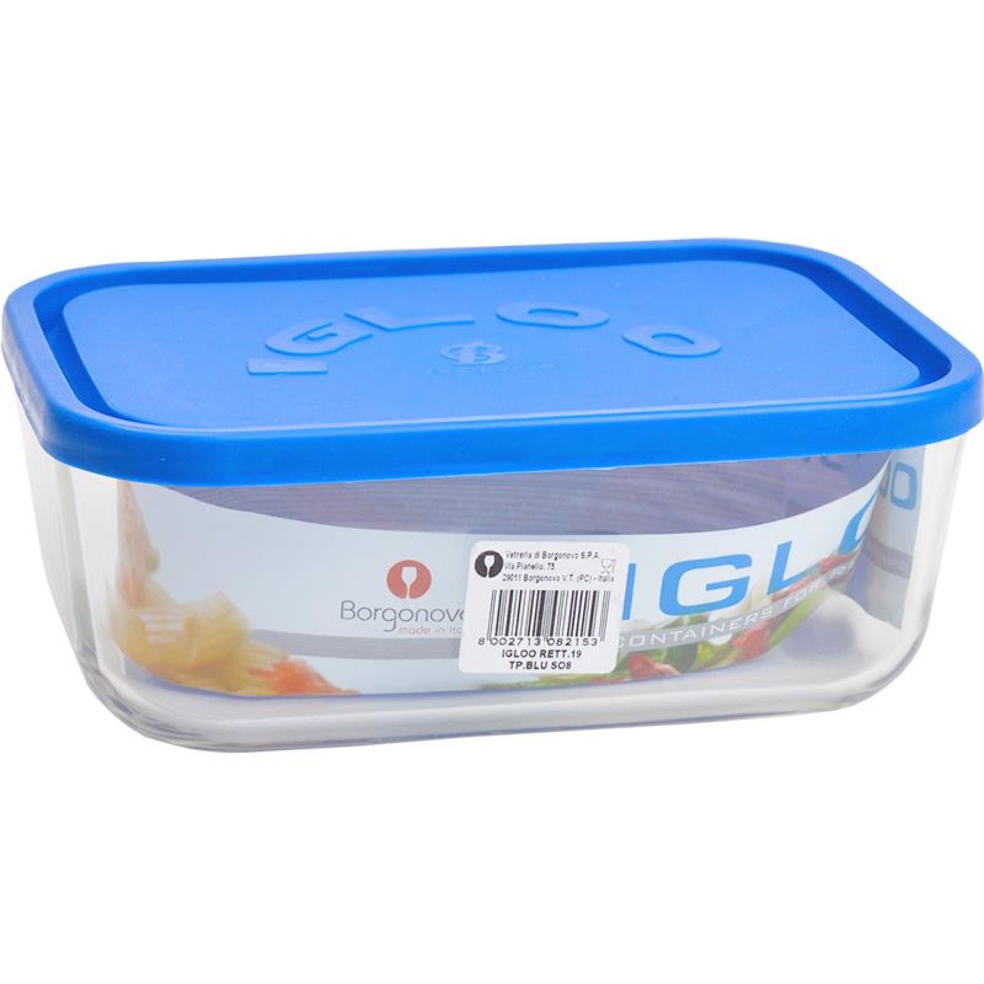 TA�A VIDRO C/ TAMPA RET IGLOO 19CM