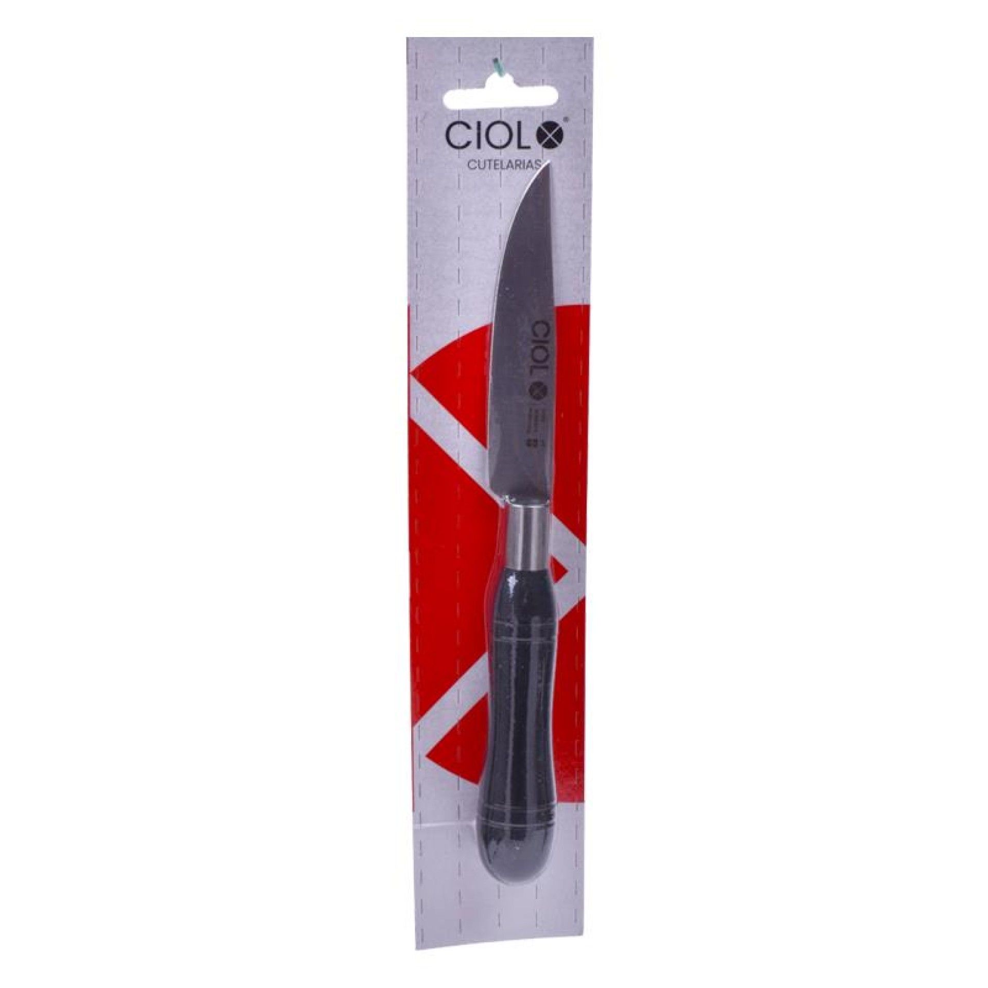 FACA P/ VEGETAIS CABO PRETO 9CM FACA P/ VEGETAIS CABO PRETO 9CM