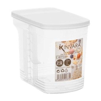 ORGANIZADOR ASA 2,5L TRANSP BRANCO