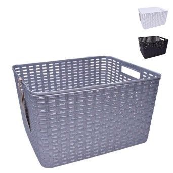 CESTO PLASTICO RATTAN N 6 28,5L 12360