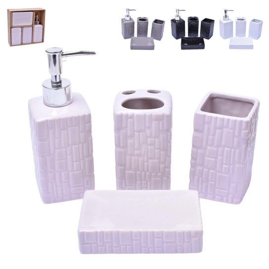 CONJUNTO BANHO 4 PCS  1207-017 CX24