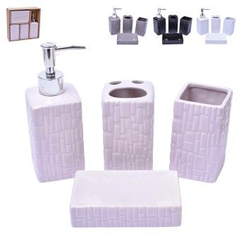 CONJUNTO BANHO 4 PCS  1207-017 CX24