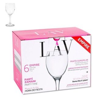 COPOS VINHO EMPIRE CONJ. 6) 200CC