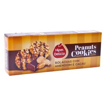 BOLACHAS C/AMENDOIM E CACAU 125G