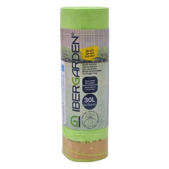 SACO LIXO PERFUMADO 30L 15 UNIDS VERDE