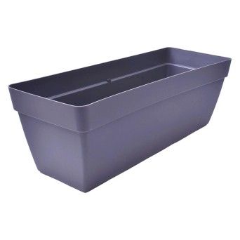 FLOREIRA RETANGULAR 50CM CINZA  BLUMAX CX10