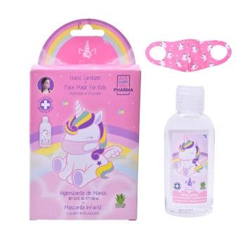ALCOOL GEL+MASCARA UNICORNIO 8875