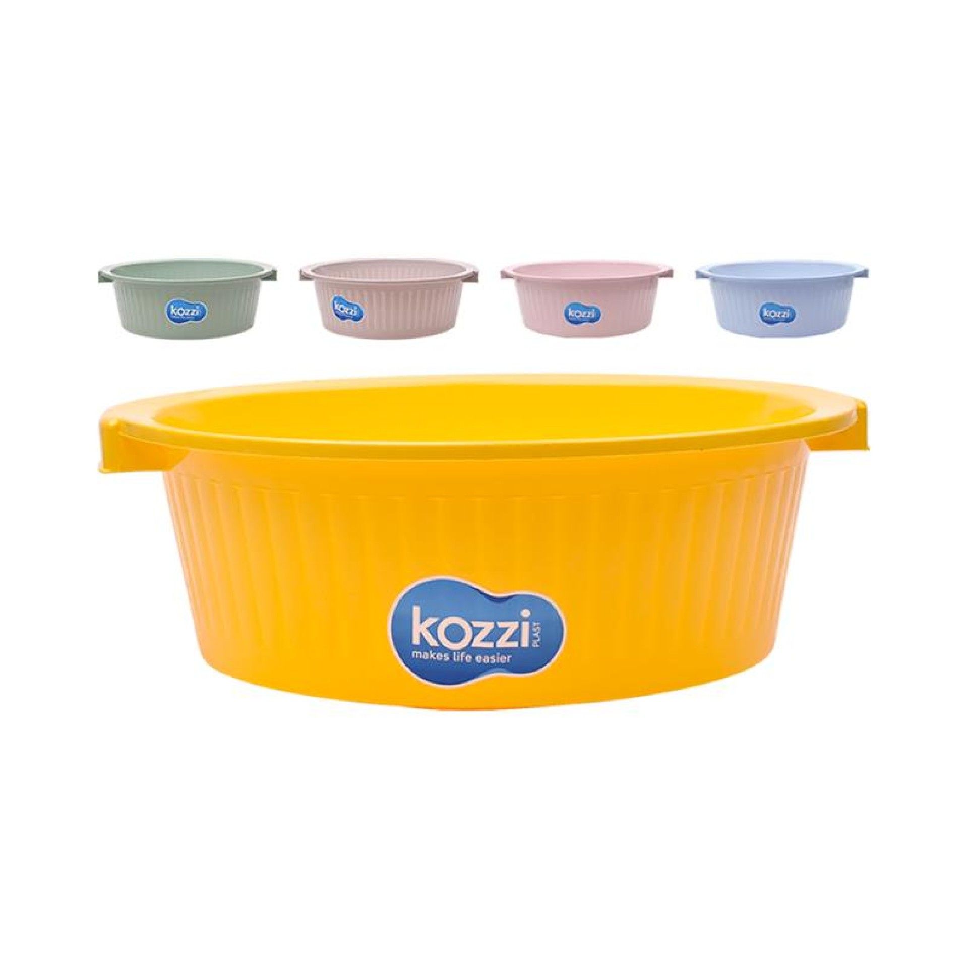 BACIA PLASTICO CANELADA Nº1 205 CX24 BACIA PLASTICO CANELADA Nº1 205 CX24