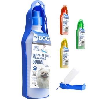 GARRAFA PLASTICO P/ANIMAIS 500ML CX120