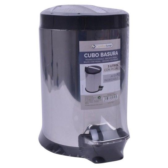 BALDE C/ PEDAL INOX 3L CONFORTIME
