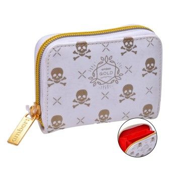 PORTA MOEDAS GOLD WHITE 64864