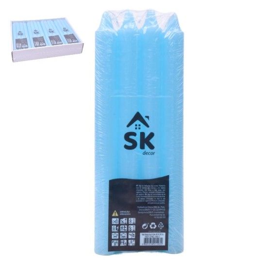 VELA RECTA AZL 4UN 19CM 2782150-C CX96 VELA RECTA AZL 4UN 19CM 2782150-C CX96