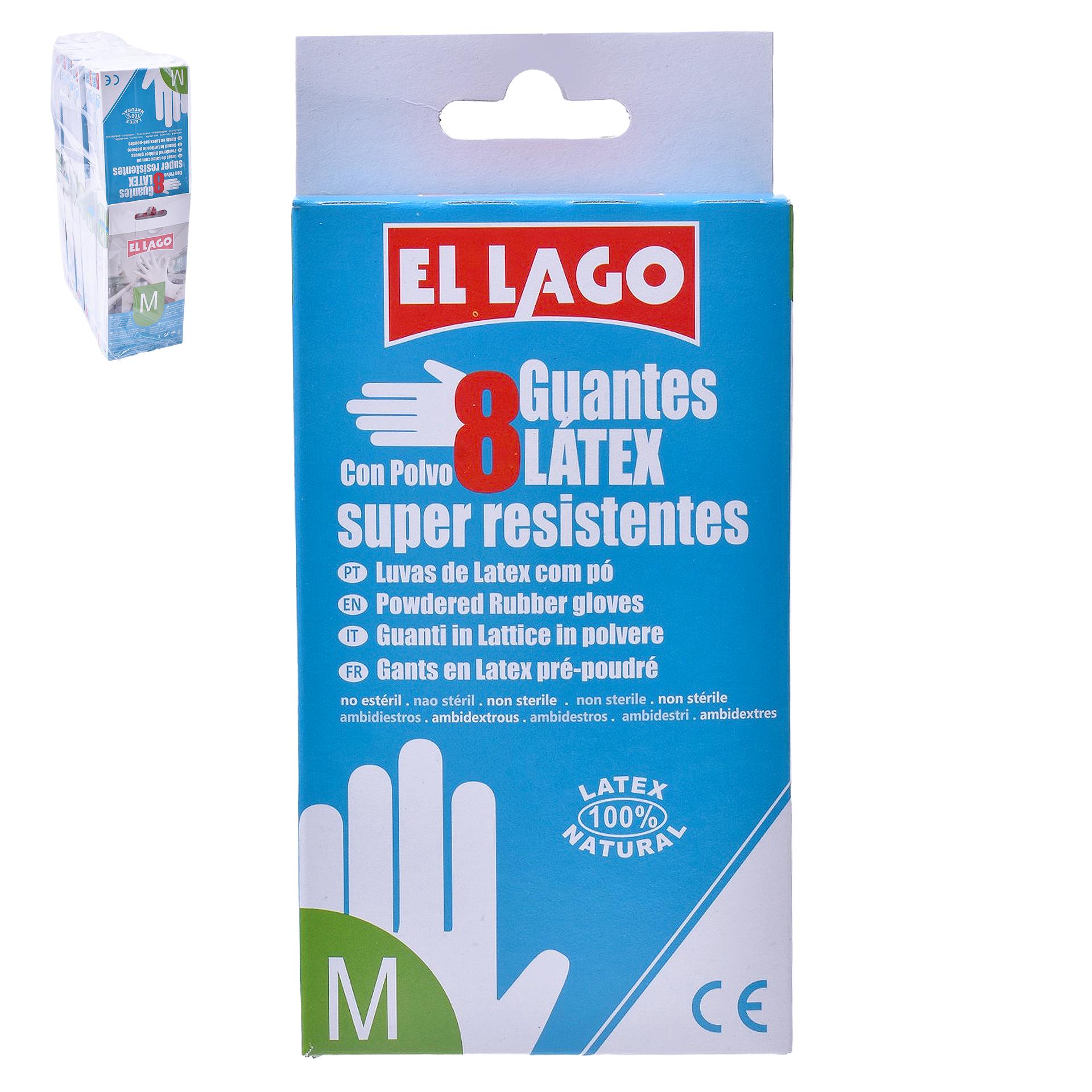 LUVAS LATEX 8UNID. T.M. LUVAS LATEX 8UNID. T.M.