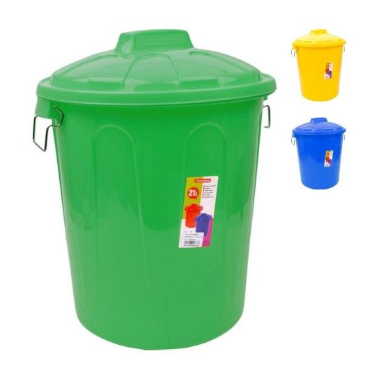 BALDE PLASTICO 21L C/ TAMPA 111542T