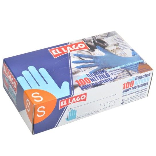 LUVA NITRILO S/ PO TAM. S 100 UNID