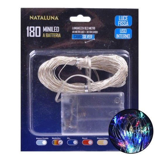 SERIE NATAL 180MICROLED 18MT MULTICOR