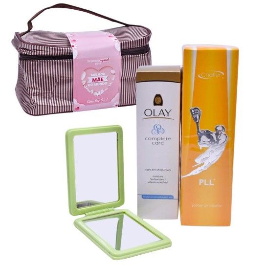BOLSA + ESPELHO+ CREME + PERFUME Q12 20%