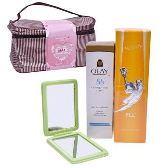 BOLSA + ESPELHO+ CREME + PERFUME Q12 20%