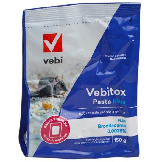 VEBITOX RATICIDA PASTA 150G CX6