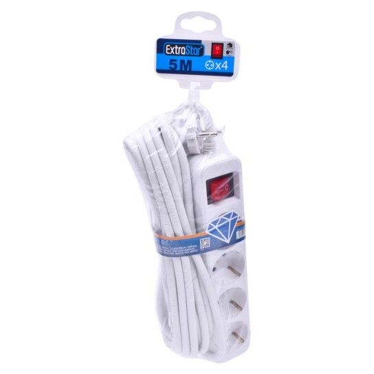 EXTENSAO 5M C/4 TOMADAS E INTERRUPTOR