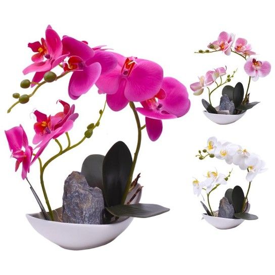 VASO C/FLOR ARTIFICIAL 2439-010 CX36 VASO C/FLOR ARTIFICIAL 2439-010 CX36