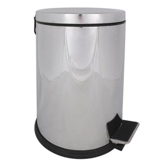 BALDE LIXO METAL C/ PEDAL 12LT.