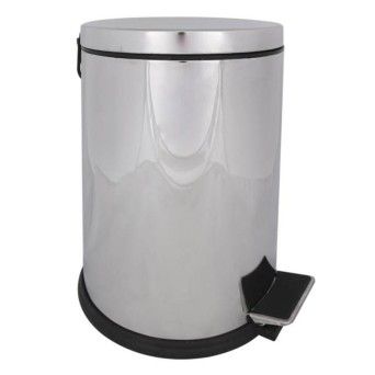 BALDE LIXO METAL C/ PEDAL 12LT.