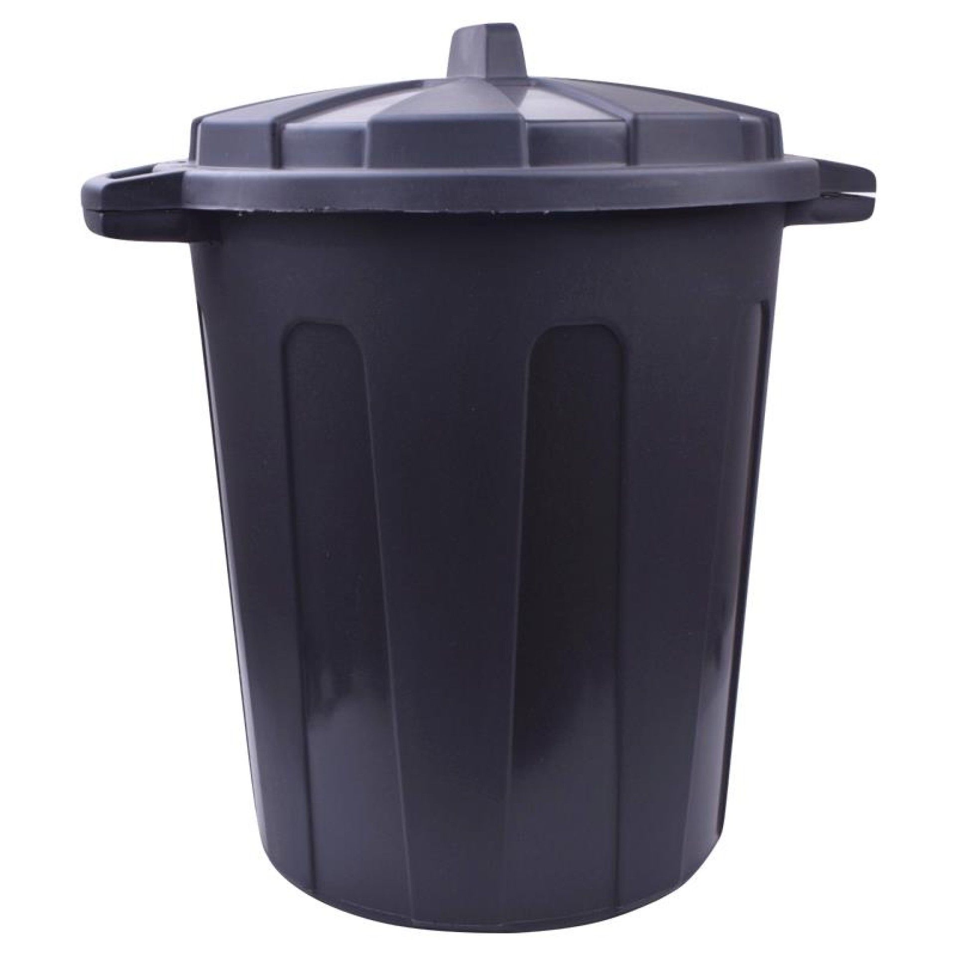 BALDE LIXO PRETO DE 100L COM TAMPA BALDE LIXO PRETO DE 100L COM TAMPA