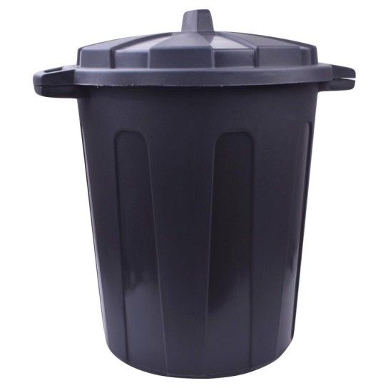 BALDE LIXO PRETO DE 100L COM TAMPA