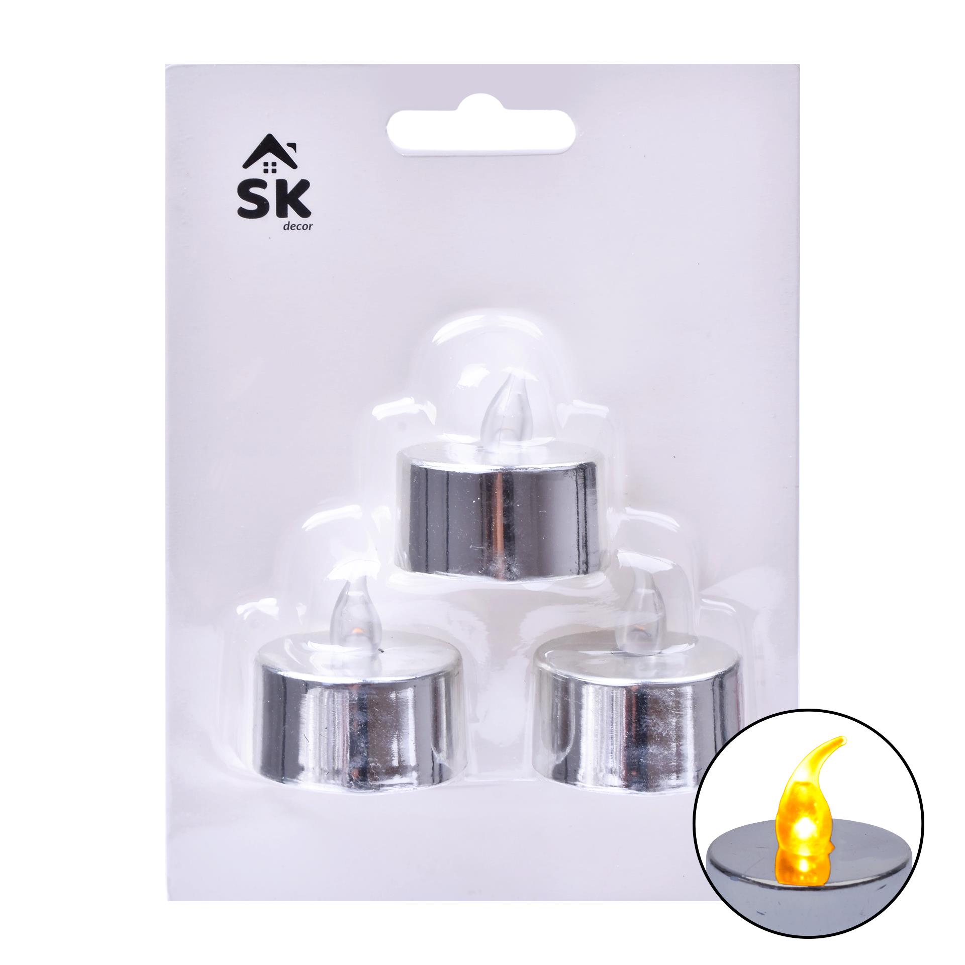 VELA LED PRATA 3UN 2402-303-03C CX144 VELA LED PRATA 3UN 2402-303-03C CX144
