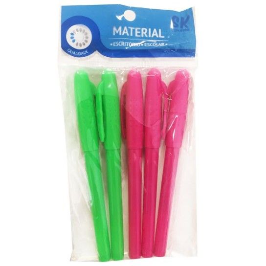 CANETAS CONJ. 5) AZUL 14CM 1799-016-05